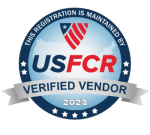 US Federal Contractor Registration System for Award Management Verified Vendor Seal
